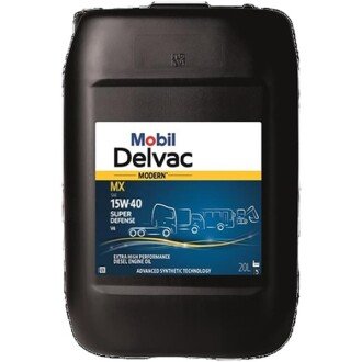 Моторна олива Modern Delvac Super Defense V4 15W-40, 20 л - MOBIL 157336