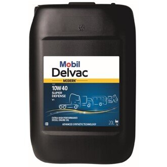 Моторна олива Delvac Modern Super Defence V1 10W-40, 20 л - MOBIL 157342