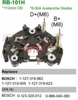 Диодный мост 137257 - MOBILETRON RB101H