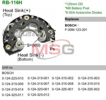 Диодный мост 139921 - MOBILETRON RB116H