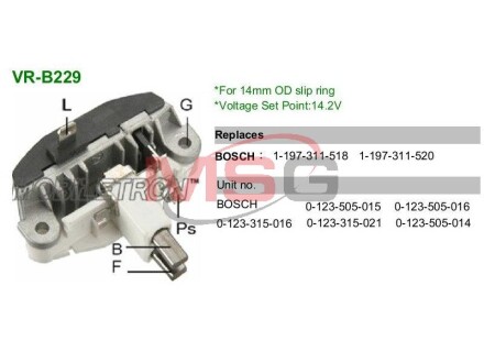 Регулятор генератора IB520 - (8602096) MOBILETRON VRB229