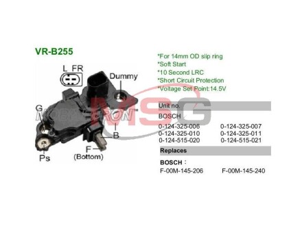 Регулятор напруги IB206 - (a010M2, 31100PLM, 31100PWHM01) MOBILETRON VR-B255