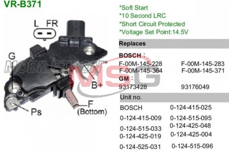 Регулятор напруги IB226 - MOBILETRON VRB371