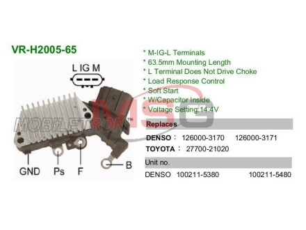 Регулятор напруги - MOBILETRON VRH200565