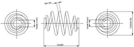 Пружина підвіски задн Лів/Прав CHEVROLET ORLANDO 1.4/1.8/2.0D 02.11- - ((13251751, 13390462)) MONROE SP4070