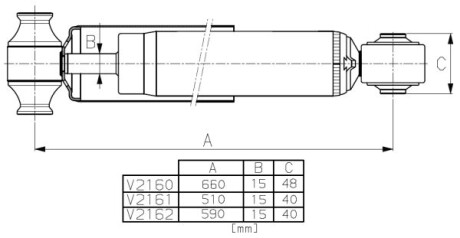 Ford амортизатор van-magnum задн. transit 13- - MONROE V2162