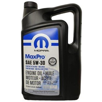 Моторное масло MaxPro 5W-30, 5 л (68518205CA) - MOPAR 68518205AA