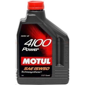 Моторна олива 4100 Power 15W-50, 2 л - MOTUL 100266 (фото 1)