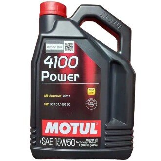 Моторное масло 4100 Power 15W-50, 4 л (386207) - MOTUL 100271