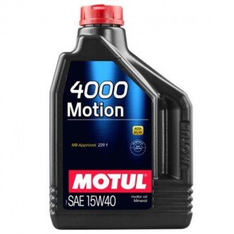 Моторна олива 4000 Motion 15W-40, 2 л - MOTUL 100290 (фото 1)