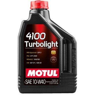 Моторна олива 4100 Turbolight 10W-40, 2 л - MOTUL 100350 (фото 1)