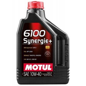 Моторное масло 6100 Sinergie+ 10W-40, 2 л (839421) - MOTUL 101488