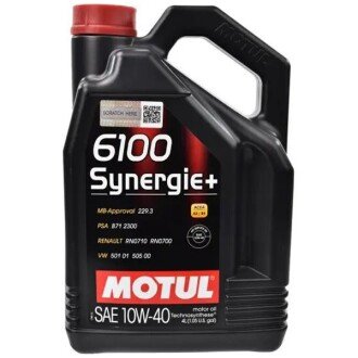 Моторна олива 6100 Sinergie+ 10W-40, 4 л (109463/836441) - (1942046) MOTUL 101491