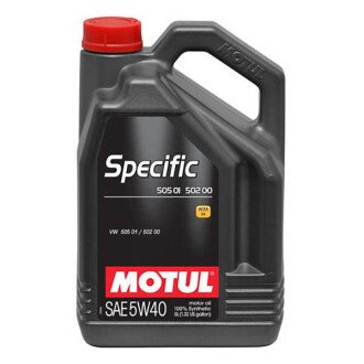 Моторное масло Specific 505 01 502 00 505 00 5W-40, 5 л (842451) - MOTUL 101575