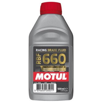 Жидкость тормозная RBF 660 Factory Line DOT 3 DOT 4 DOT 5.1, 0.5л - (7711575504, 7711218589, 1135516) MOTUL 101666 (фото 1)