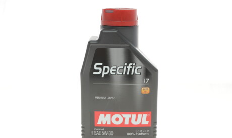 Моторна олива Specific 17 5W-30, 1 л (109840) - MOTUL 102301