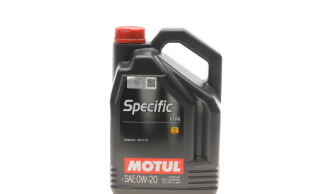 Моторна олива Specific 17 FE 0W-20, 5 л (109950) - MOTUL 102406