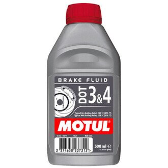 Жидкость тормозная DOT 3/4, BRAKE FLUID, 0.5л - MOTUL 102718