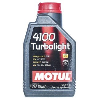 Моторное масло 4100 Turbolight 10W-40, 1 л (108644/387601) - MOTUL 102774