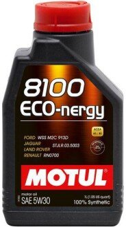 Моторна олива 8100 Eco-nergy 5W-30, 1 л (812301) - (888301906, 31316299, 888083389) MOTUL 102782 (фото 1)