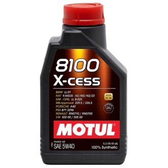 Моторна олива 8100 X-cess 5W-40, 1 л (368201) - MOTUL 102784