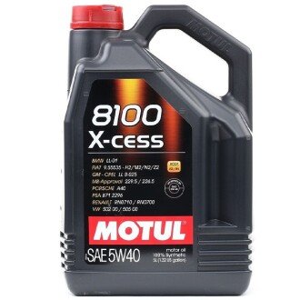 Моторна олива 8100 X-cess 5W-40, 5 л (368206) - MOTUL 102870