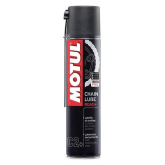 Мастило для ланцюгів дорожніх мотоциклів C2 + Chain Lube Road Plus (338416/) 400мл - MOTUL 103008