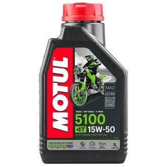 Моторна олива 5100 4T 15W-50, 1 л (836711) - MOTUL 104080