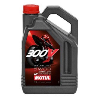 Моторное масло 300V 4Т Factory Line 5W-30, 4 л (835941) - MOTUL 104111