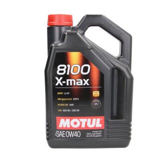 Моторное масло 8100 X-max 0W-40, 4 л (348207) - MOTUL 104532