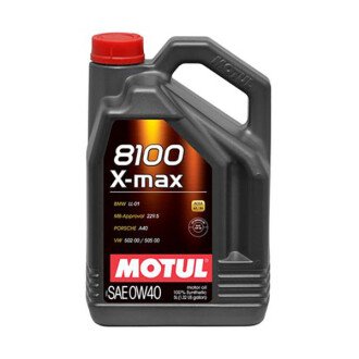 Моторное масло 8100 X-max 0W-40, 5 л (348206) - MOTUL 104533