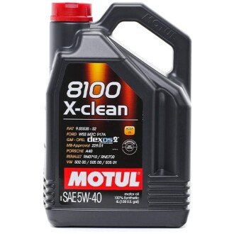 Моторна олива 8100 X-Clean 5W-40, 4 л (843450) - MOTUL 104720 (фото 1)