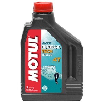 Моторна олива Outboard Tech 4T 10W-40, 2 л - MOTUL 106368 (фото 1)