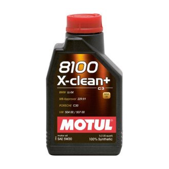 Моторное масло 8100 X-Clean+ 5W-30, 1 л (854711) - MOTUL 106376