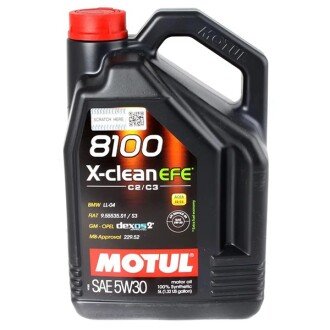 Моторна олива 8100 X-Clean EFE 5W-30, 5 л (109471/814051) - MOTUL 107206