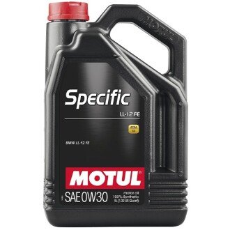 Моторна олива Specific LL-12 FE 0W-30, 5 л - (83212365935, 83215A7EE70, 83215A1C740) MOTUL 107302 (фото 1)