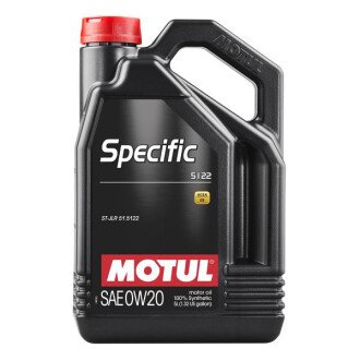 Моторна олива Specific 5122 0W-20, 5 л (867606) - (206479, 830077271, 83212365926) MOTUL 107339