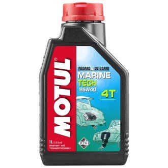 Моторное масло Marine Tech 25W-40, 1 л - MOTUL 107757 (фото 1)