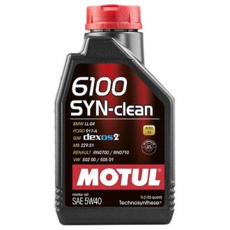 Моторна олива 6100 Syn-Clean 5W-40, 1 л (854211) - MOTUL 107941