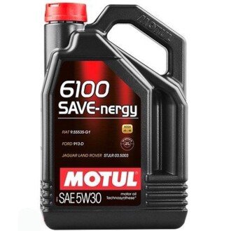 Моторна олива 6100 Save-nergy 5W-30, 5 л - (ke90099943r, ke90099943, ke90099933r) MOTUL 107953 (фото 1)