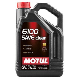 Моторна олива 6100 Save-Clean 5W-30, 5 л (841651) - MOTUL 107968