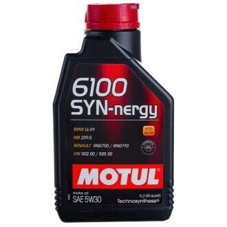 Моторна олива 6100 Syn-nergy 5W-30, 1 л (838311) - MOTUL 107970