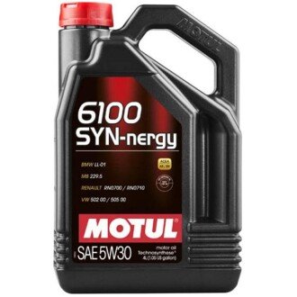 Моторное масло 6100 Syn-nergy 5W-30, 4 л (838350) - MOTUL 107971