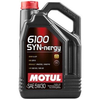 Моторное масло 6100 Syn-nergy 5W-30, 5 л (838351) - MOTUL 107972