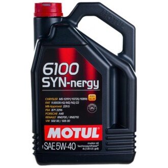 Моторное масло 6100 Syn-nergy 5W-40, 4 л (368350) - MOTUL 107978