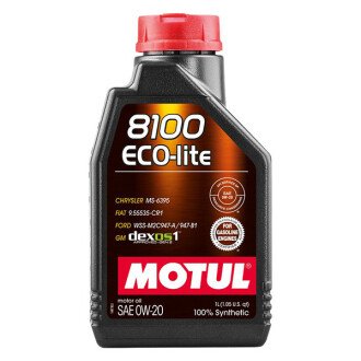 Моторна олива 8100 Eco-Lite 0W-20, 1 л (841111) - MOTUL 108534