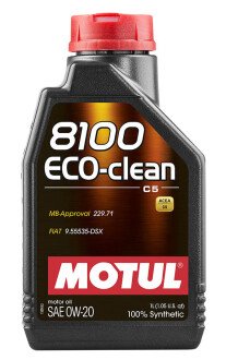 Моторна олива 8100 Eco-Clean 0W-20, 1 л (110724/868111) - (206479, 830077271, 83212365926) MOTUL 108813