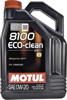 Моторна олива 8100 Eco-Clean 0W-20, 5 л (868151) - (soa427v1310, 087989036) MOTUL 108862