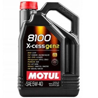 Моторна олива 8100 X-cess Gen 2 5W-40, 4 л (368207) - MOTUL 109775