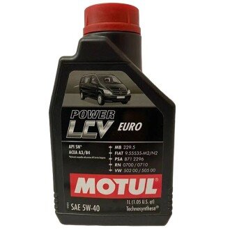 Моторное масло Power LCV Euro 5W-40, 1 л (872211) - MOTUL 109900 (фото 1)